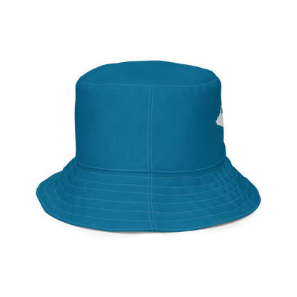 Michigan Upper Peninsula Bucket Hat (w/ UP Outline) | Reversible - Cerulean