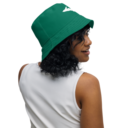 Michigan Upper Peninsula Bucket Hat (w/ UP Outline) | Reversible - Emerald Green