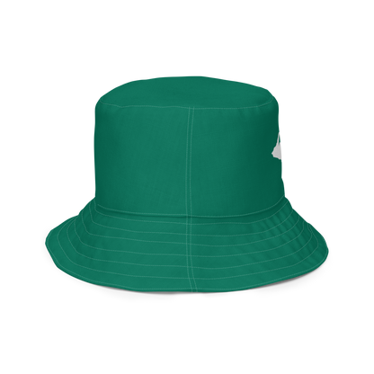 Michigan Upper Peninsula Bucket Hat (w/ UP Outline) | Reversible - Emerald Green