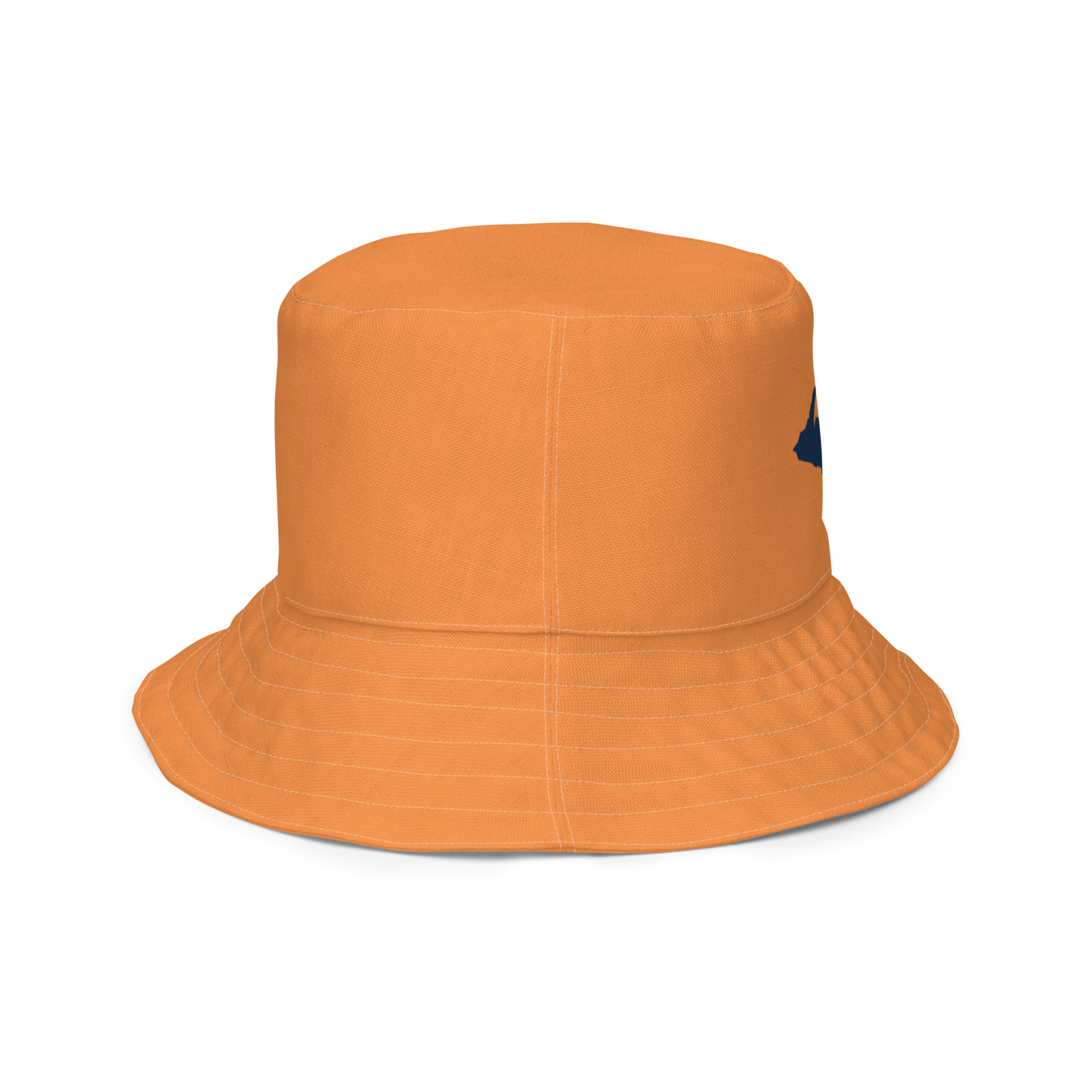 Michigan Upper Peninsula Bucket Hat (w/ Navy UP Outline) | Reversible - Orange