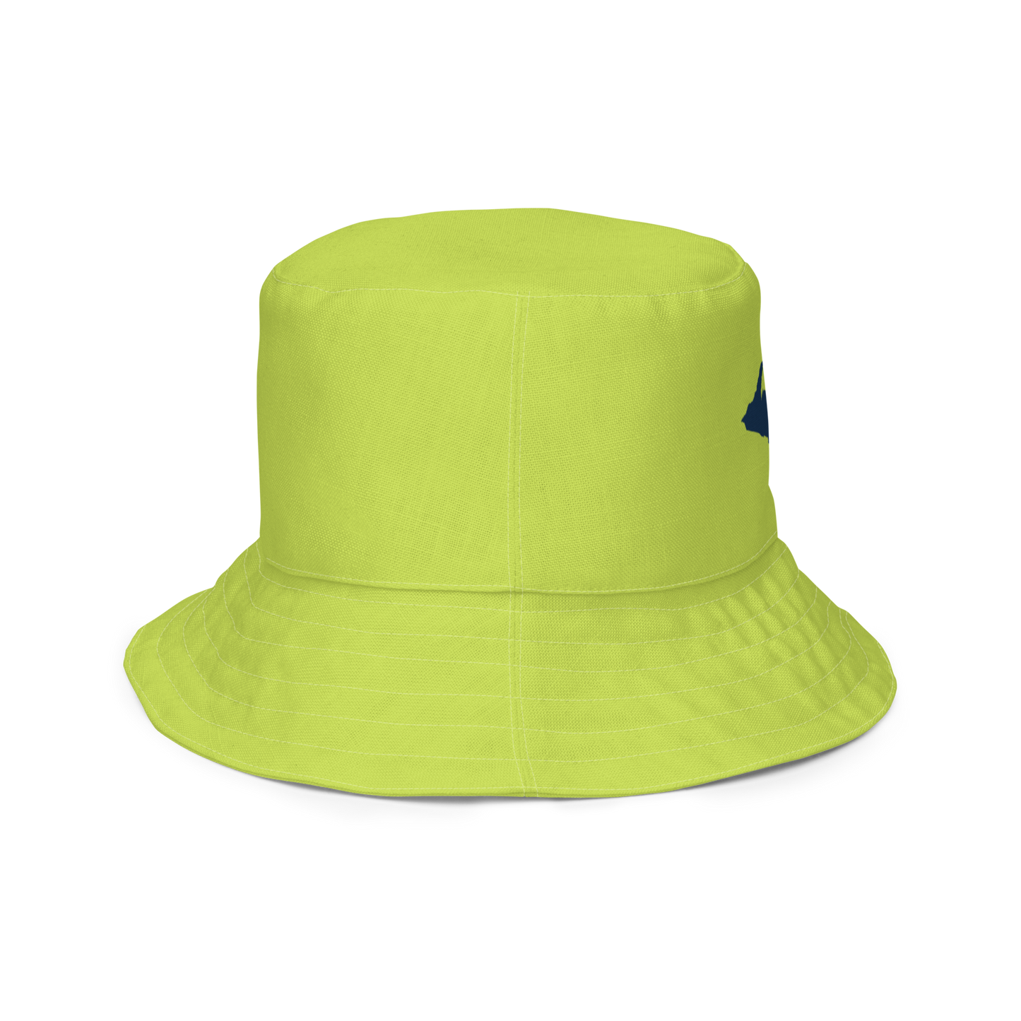 Michigan Upper Peninsula Bucket Hat (w/ Navy UP Outline) | Reversible - Green Gooseberry