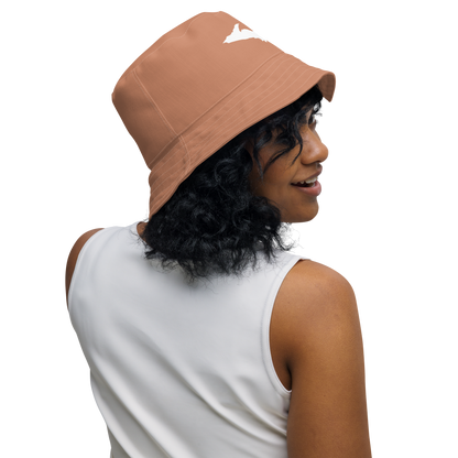 Michigan Upper Peninsula Bucket Hat (w/  UP Outline) | Reversible - Copper Color