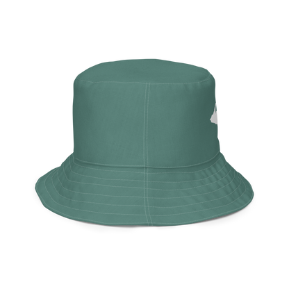 Michigan Upper Peninsula Bucket Hat (w/ UP Outline) | Reversible - Copper Green