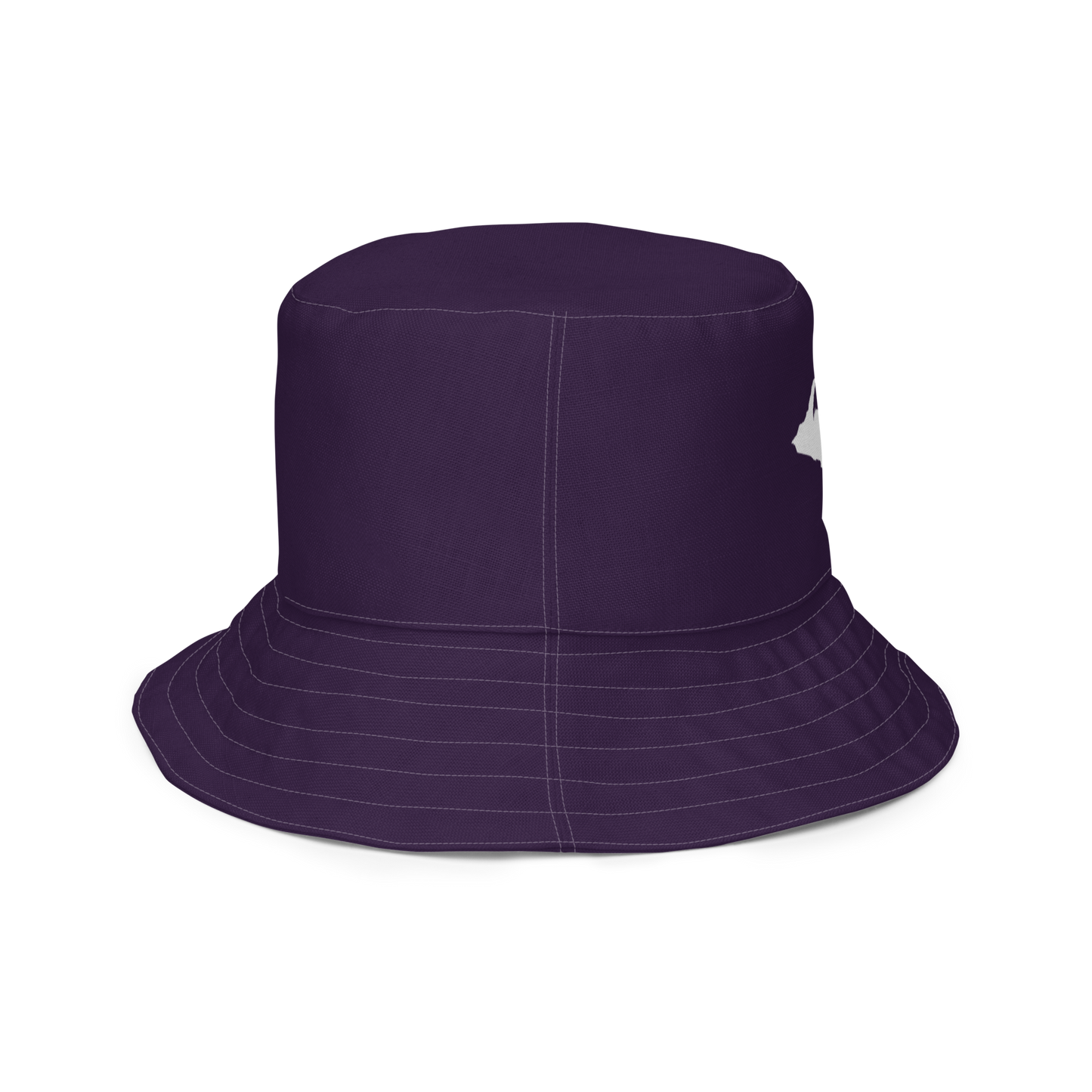 Michigan Upper Peninsula Bucket Hat (w/ UP Outline) | Reversible - Blackcurrant Color