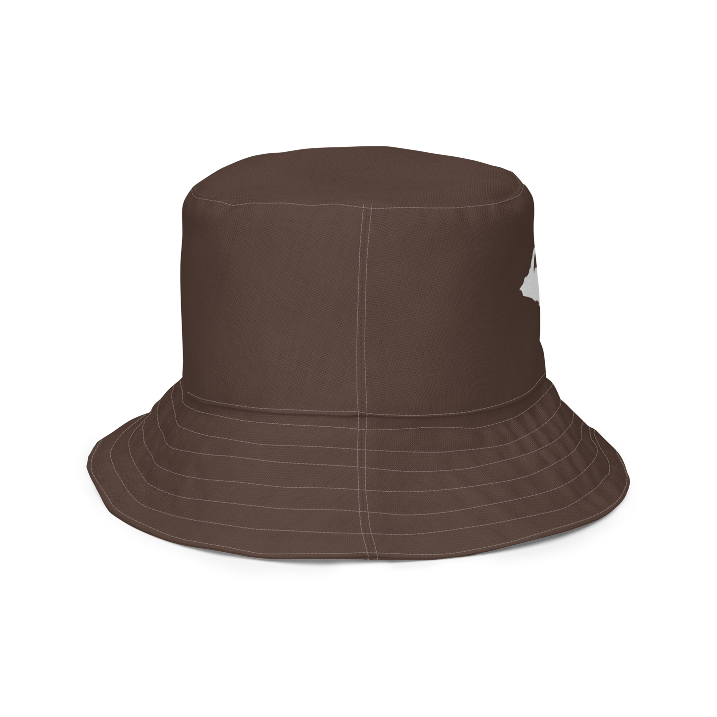 Michigan Upper Peninsula Bucket Hat (w/ UP Outline) | Reversible - HIckory Color