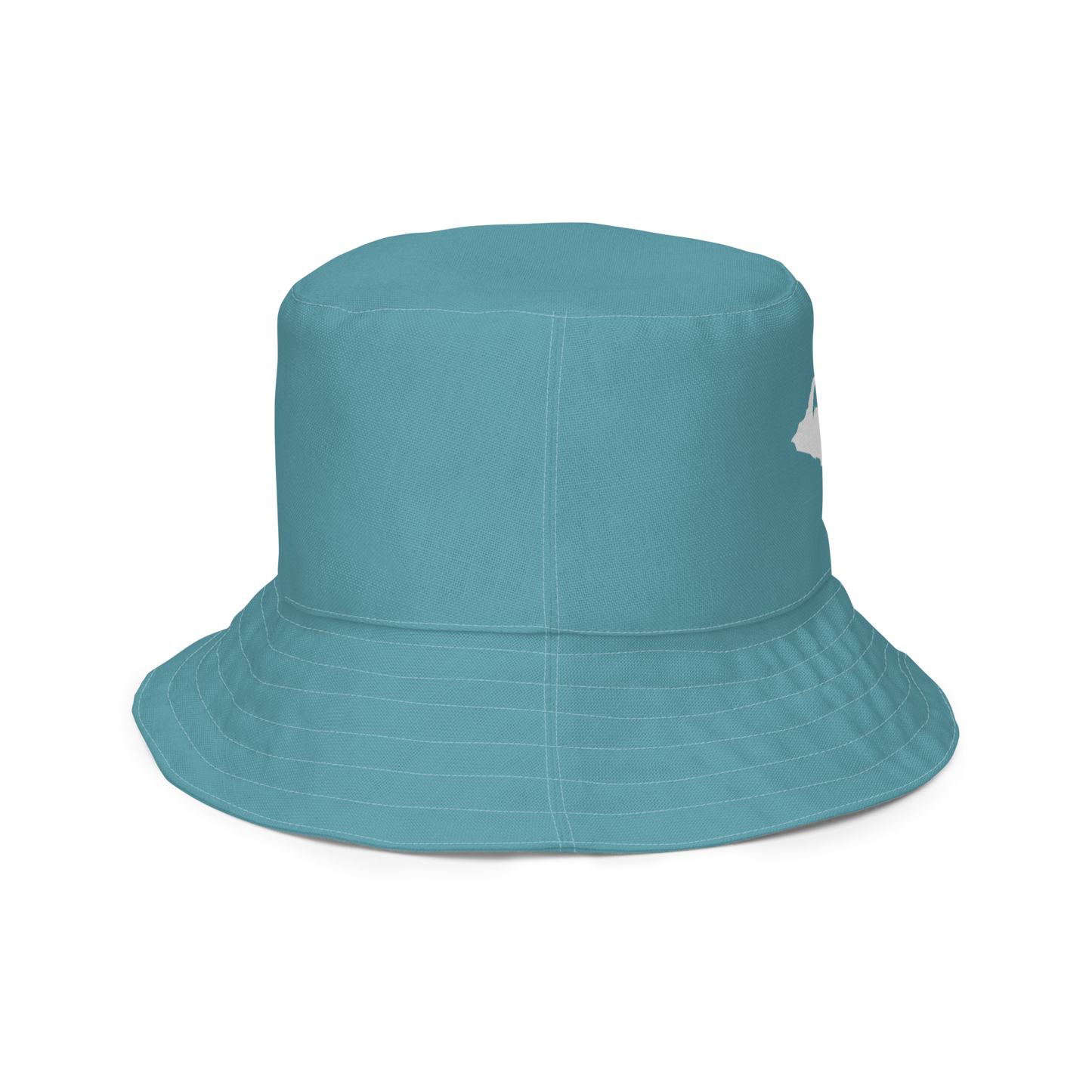 Michigan Upper Peninsula Bucket Hat (w/ UP Outline) | Reversible - Lake Huron Blue