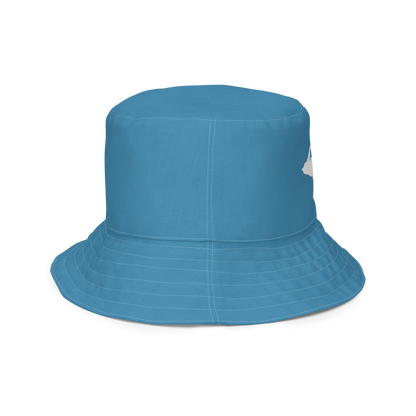 Michigan Upper Peninsula Bucket Hat (w/ UP Outline) | Reversible - Lake Michigan Blue