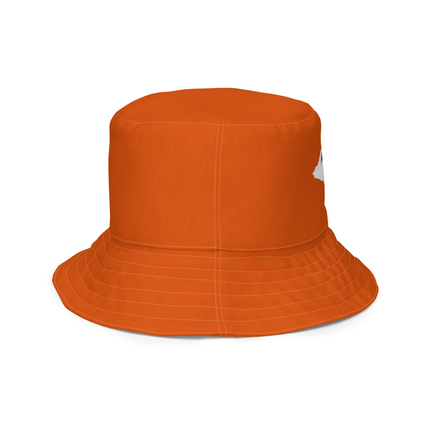 Michigan Upper Peninsula Bucket Hat (w/ UP Outline) | Reversible - Maple Leaf Orange