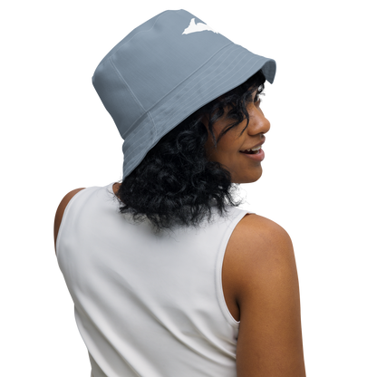 Michigan Upper Peninsula Bucket Hat (w/ UP Outline) | Reversible - B--24 Liberator Grey