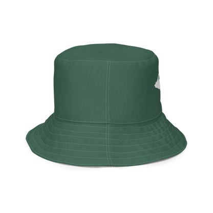 Michigan Upper Peninsula Bucket Hat (w/ UP Outline) | Reversible - Ginger Ale Green