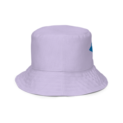 Michigan Upper Peninsula Bucket Hat (w/ Azure UP Outline) | Reversible - Lavender