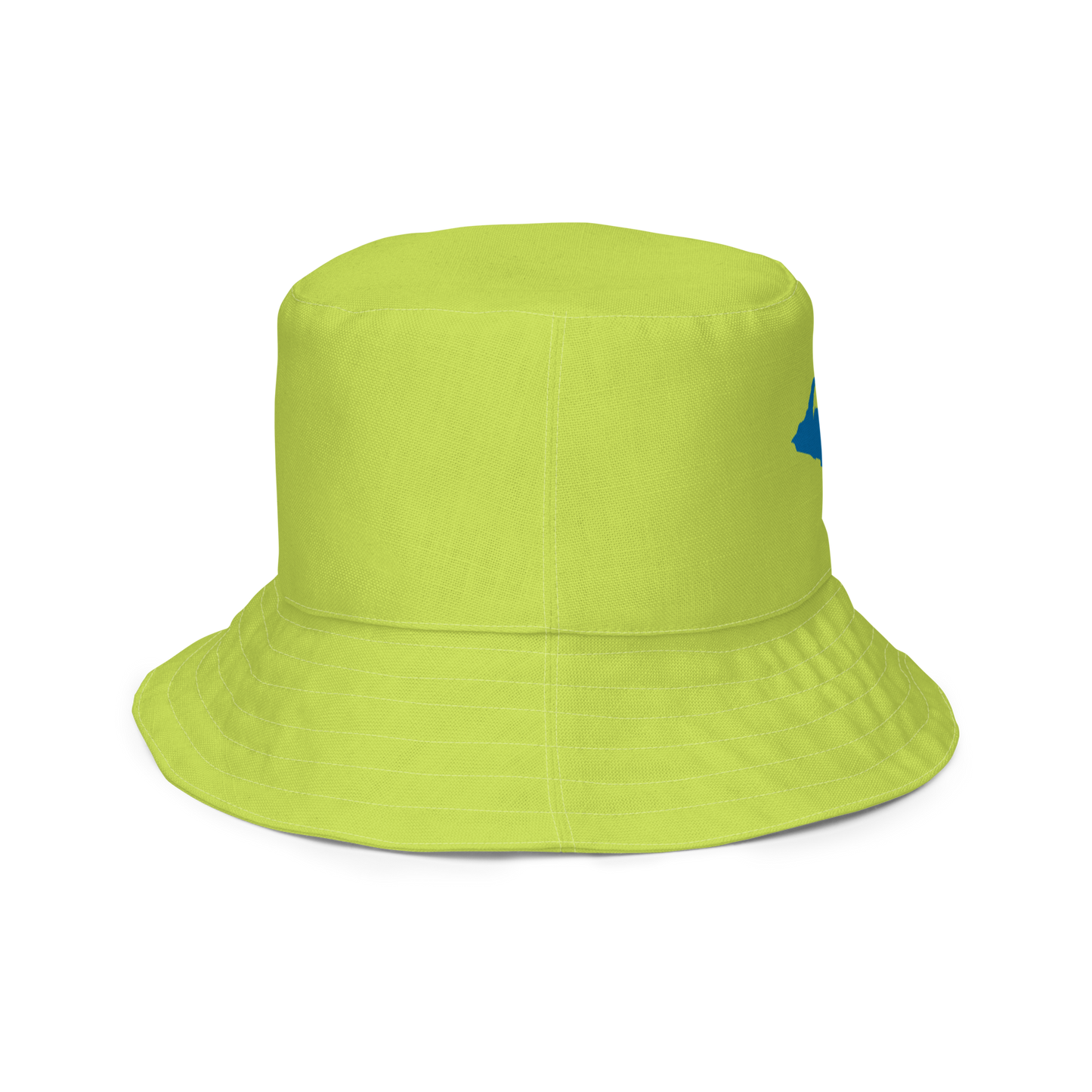 Michigan Upper Peninsula Bucket Hat (w/ Azure UP Outline) | Reversible - Gooseberry Green