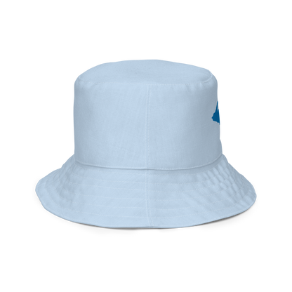 Michigan Upper Peninsula Bucket Hat (w/ Azure UP Outline) | Reversible - Light Blue