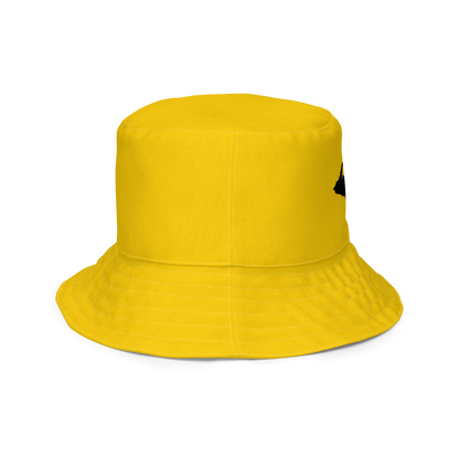 Michigan Upper Peninsula Bucket Hat (w/ UP Outline) | Reversible - Portage Gold