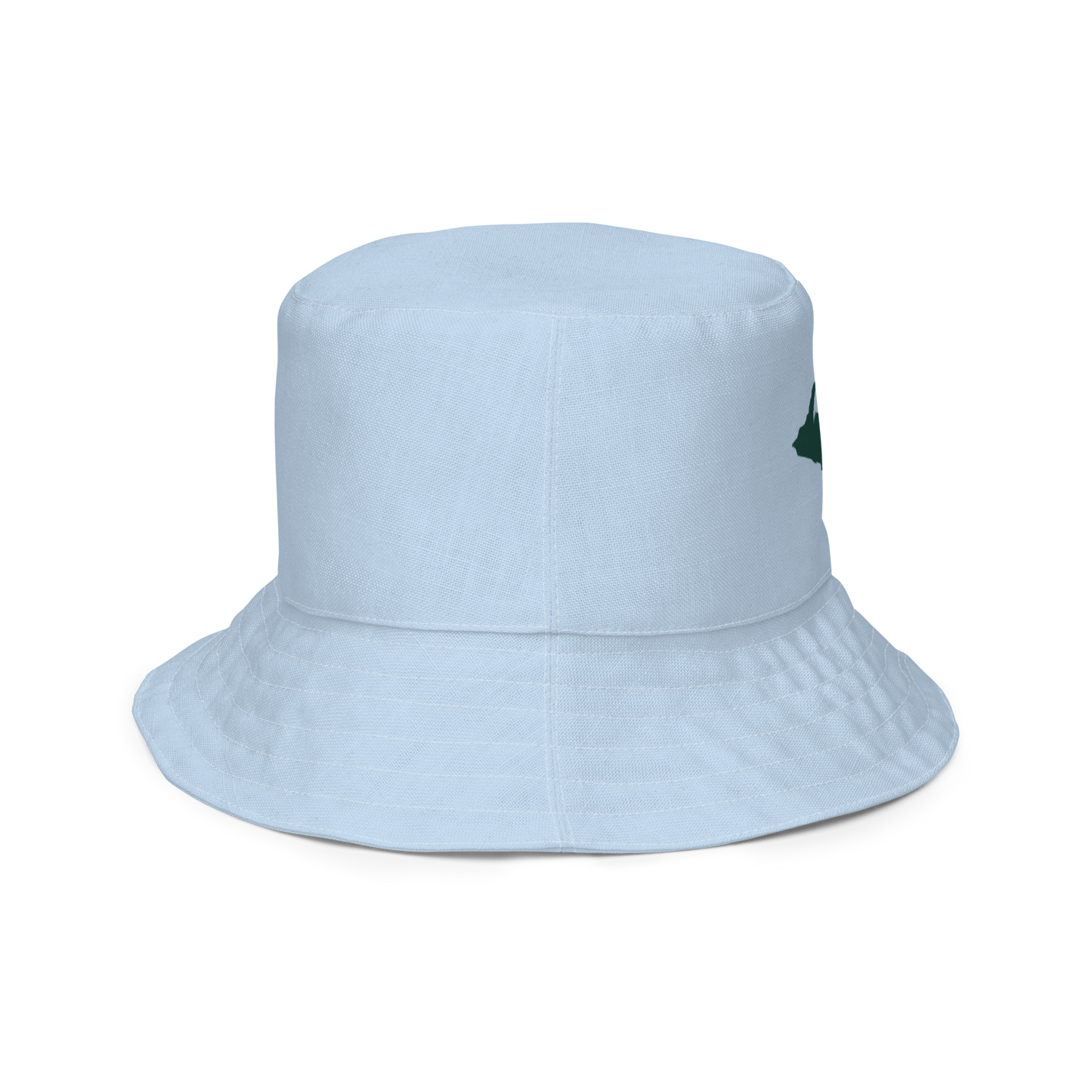 Michigan Upper Peninsula Bucket Hat (w/ Green UP Outline) | Reversible - Light Blue