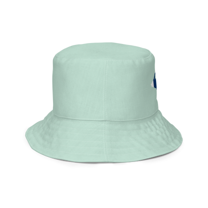 Michigan Upper Peninsula Bucket Hat (w/ UP Finland Flag) | Reversible - Sea Green