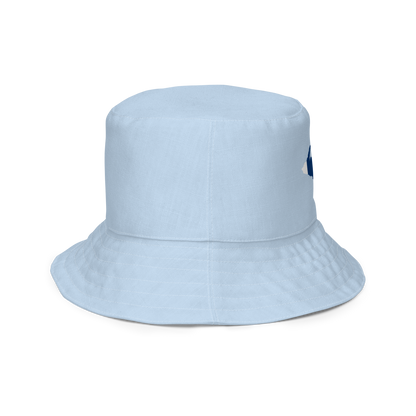 Michigan Upper Peninsula Bucket Hat (w/ UP Finland Flag) | Reversible - Light Blue