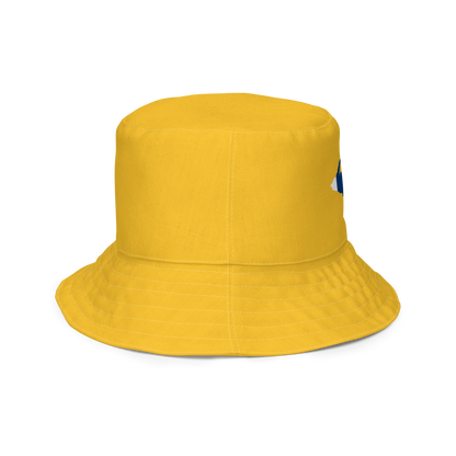 Michigan Upper Peninsula Bucket Hat (w/ UP Finland Flag) | Reversible - Gold