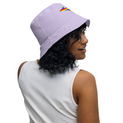 Michigan Upper Peninsula Bucket Hat (w/ UP Pride Flag) | Reversible - Lavender