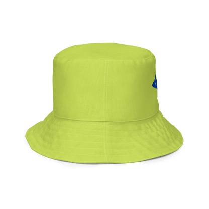 Michigan Upper Peninsula Bucket Hat (w/ UP Quebec Flag) | Reversible - Gooseberry Green