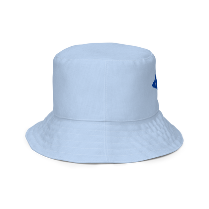 Michigan Upper Peninsula Bucket Hat (w/ UP Quebec Flag) | Reversible - Light Blue