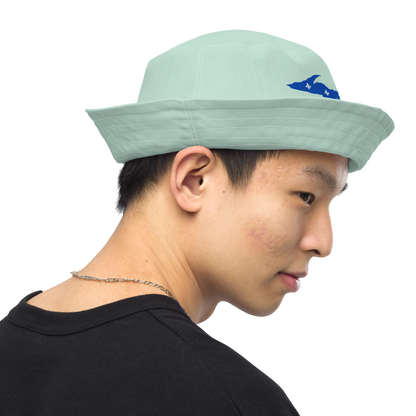 Michigan Upper Peninsula Bucket Hat (w/ UP Quebec Flag) | Reversible - Sea Green