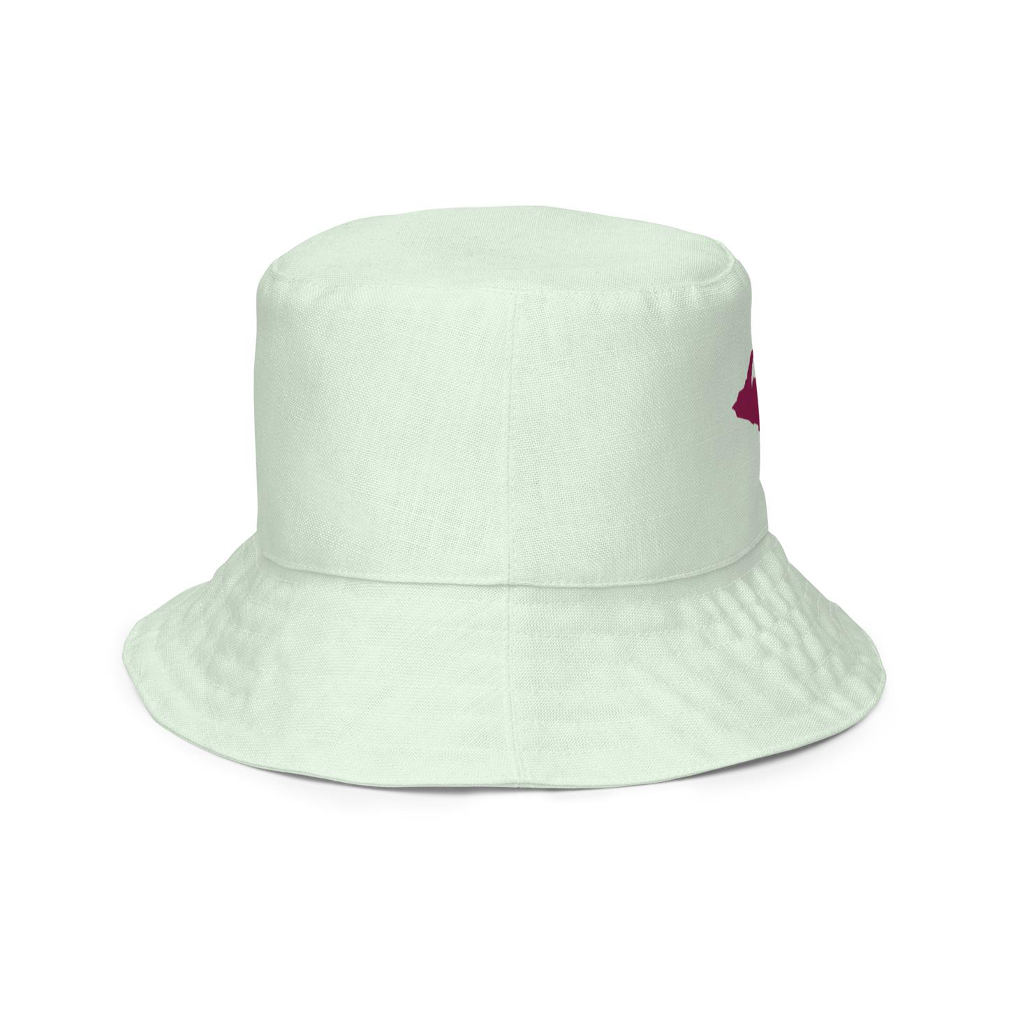 Michigan Upper Peninsula Bucket Hat (w/ Ruby Red UP Outline) | Reversible - Dew Green