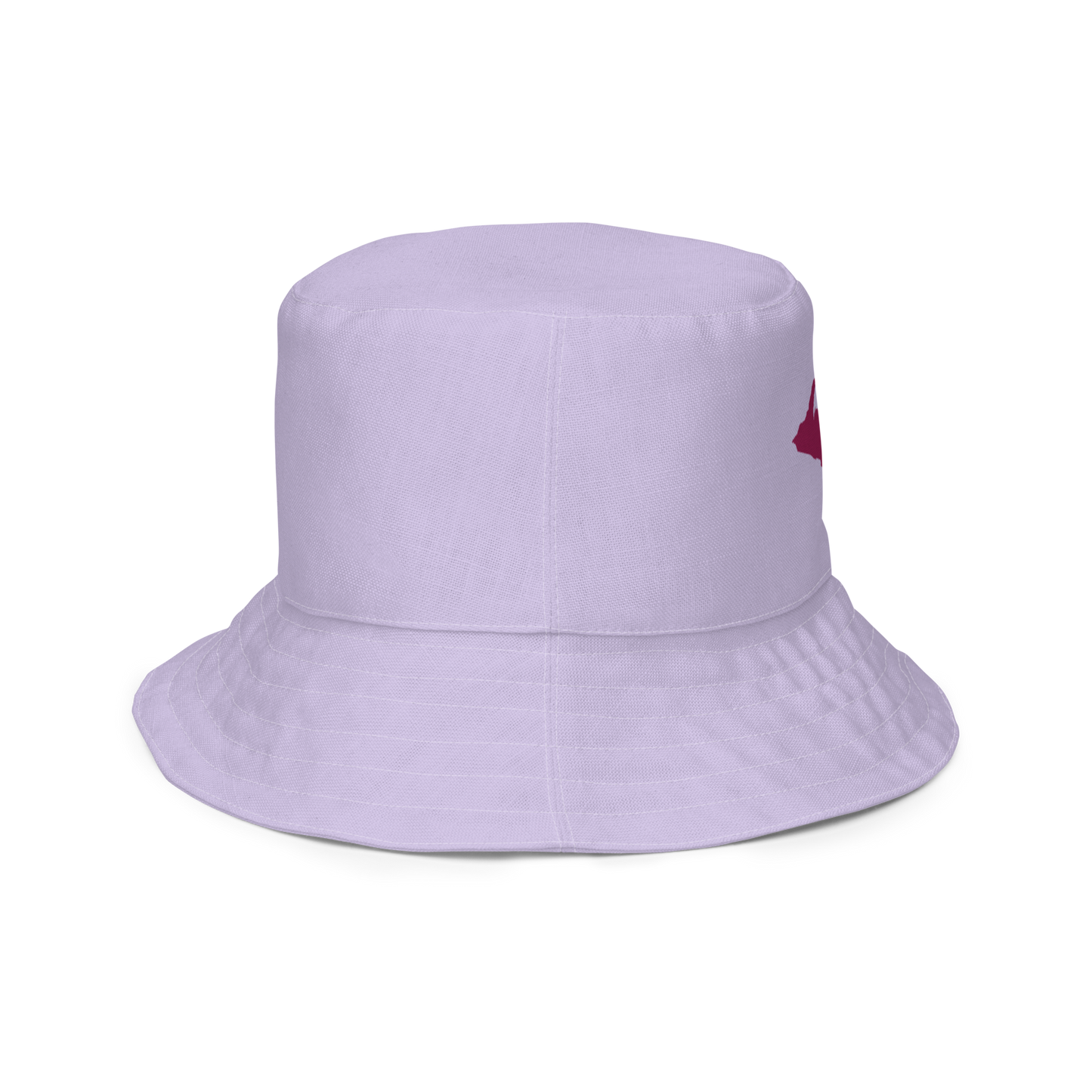 Michigan Upper Peninsula Bucket Hat (w/ Ruby Red UP Outline) | Reversible - Lavender