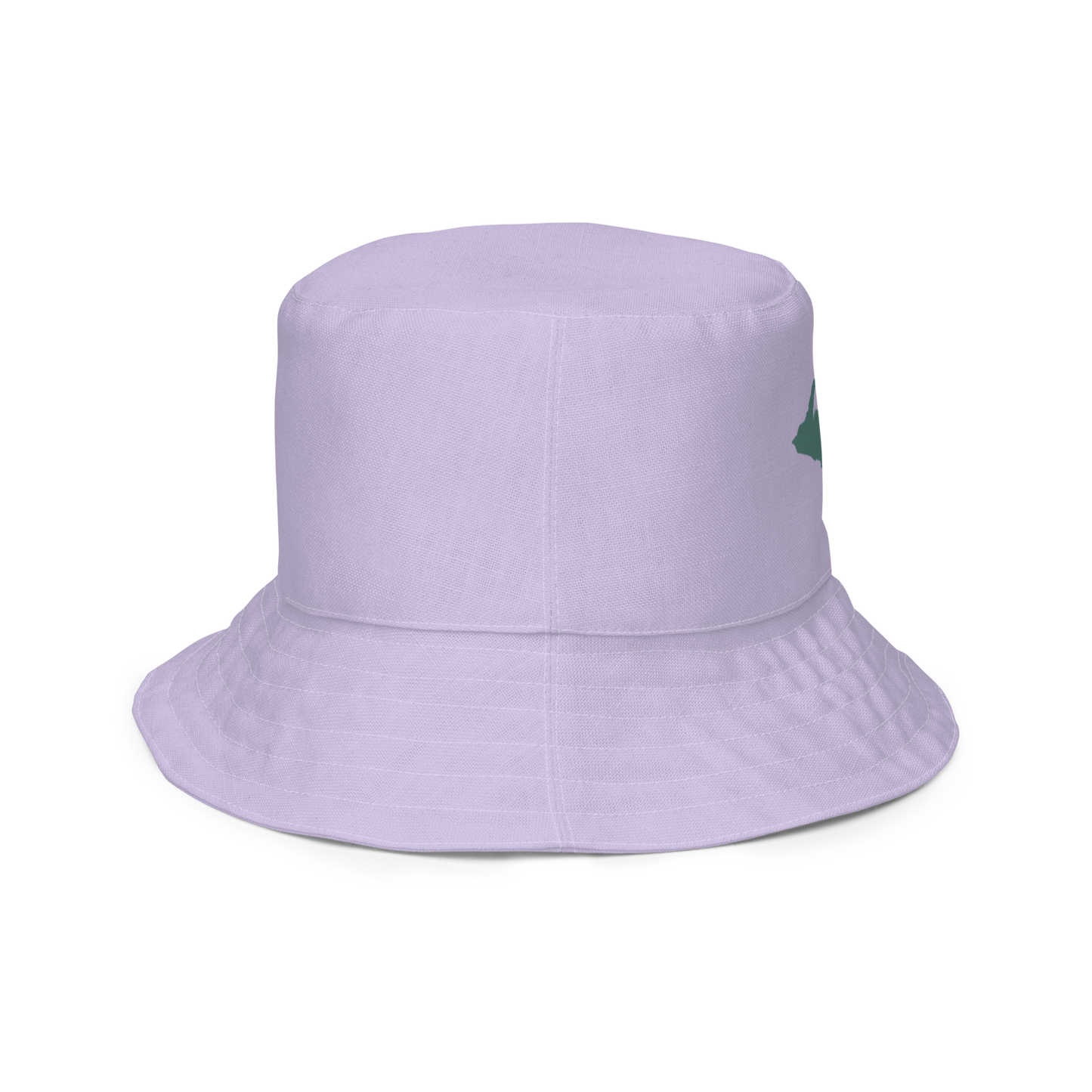 Michigan Upper Peninsula Bucket Hat (w/ Copper Green UP Outline) | Reversible - Lavander