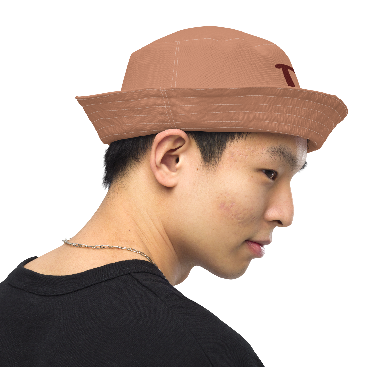 Detroit Bucket Hat (w/ Cherrywood 'Old French D') | Reversible - Copper Color