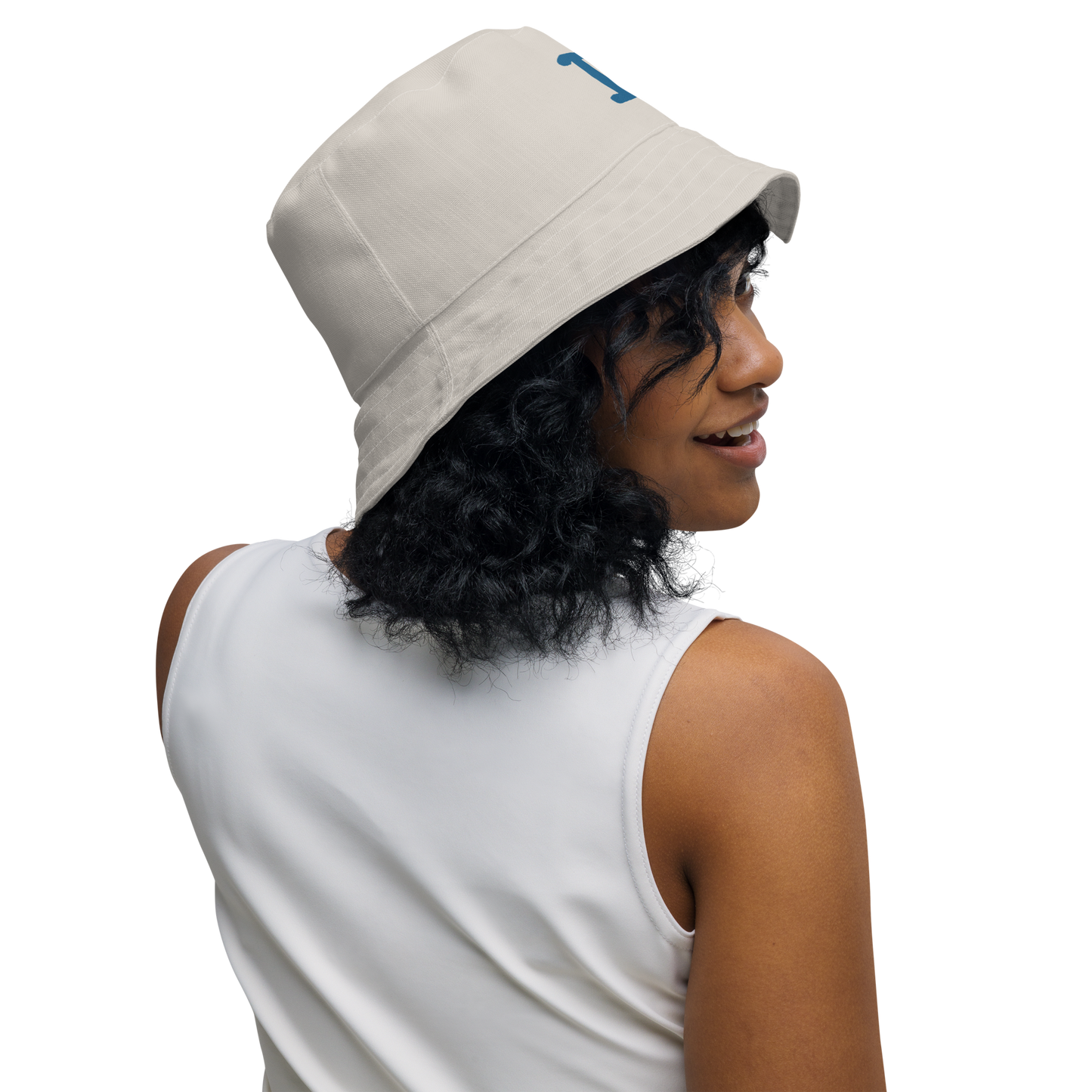 Detroit Bucket Hat (w/ Blueberry 'Old French D') | Reversible - Canvas Color