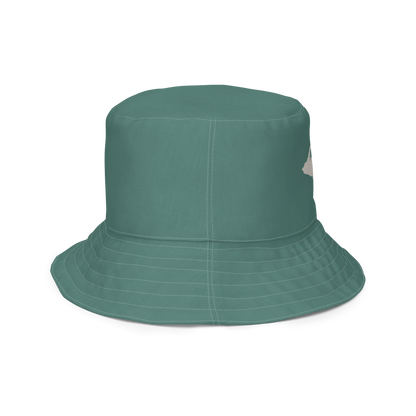 Michigan Upper Peninsula Bucket Hat | Reversible - Copper Green/Canvas Color