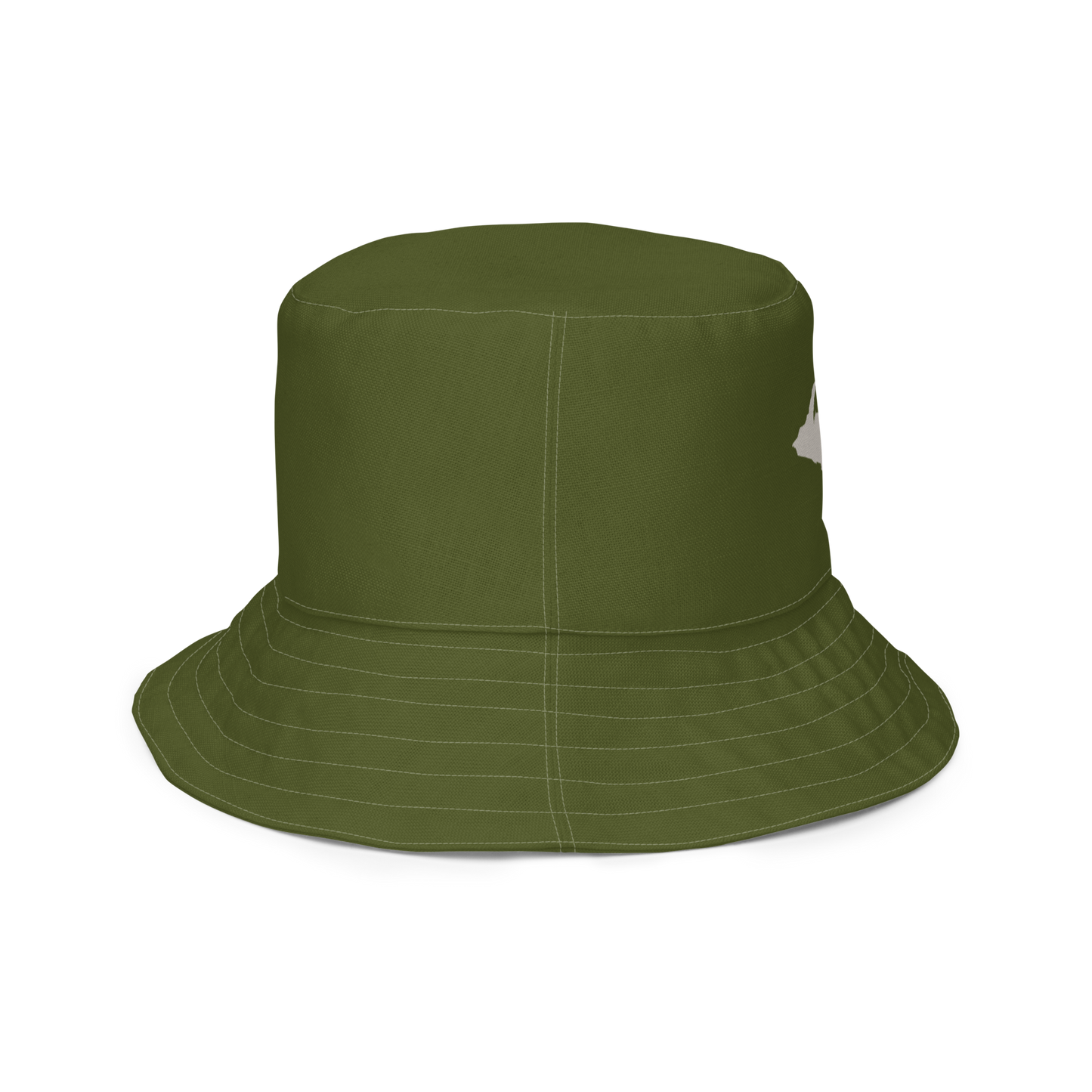 Michigan Upper Peninsula Bucket Hat | Reversible - Army Green/Canvas Color