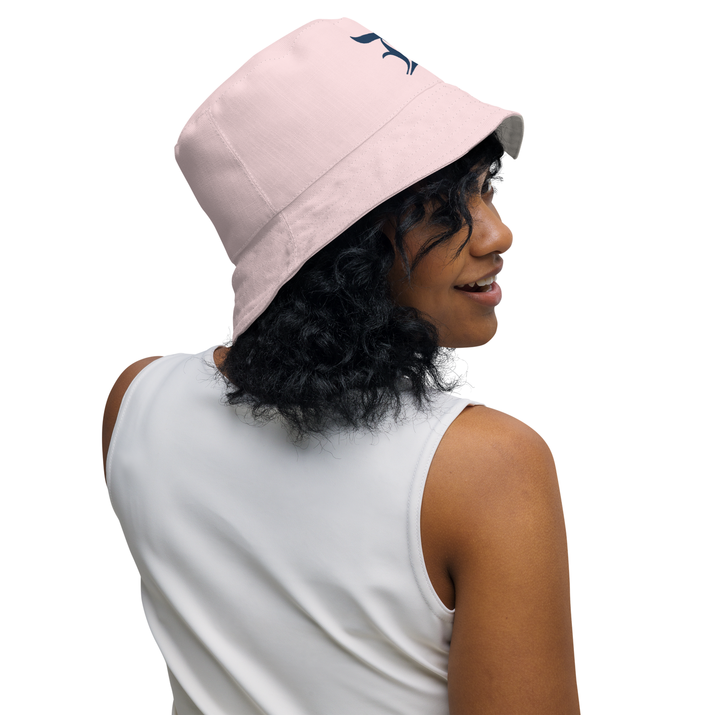 Detroit 'Old English D' Bucket Hat | Reversible - Pale Pink/Canvas Color