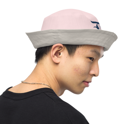 Detroit 'Old English D' Bucket Hat | Reversible - Pale Pink/Canvas Color