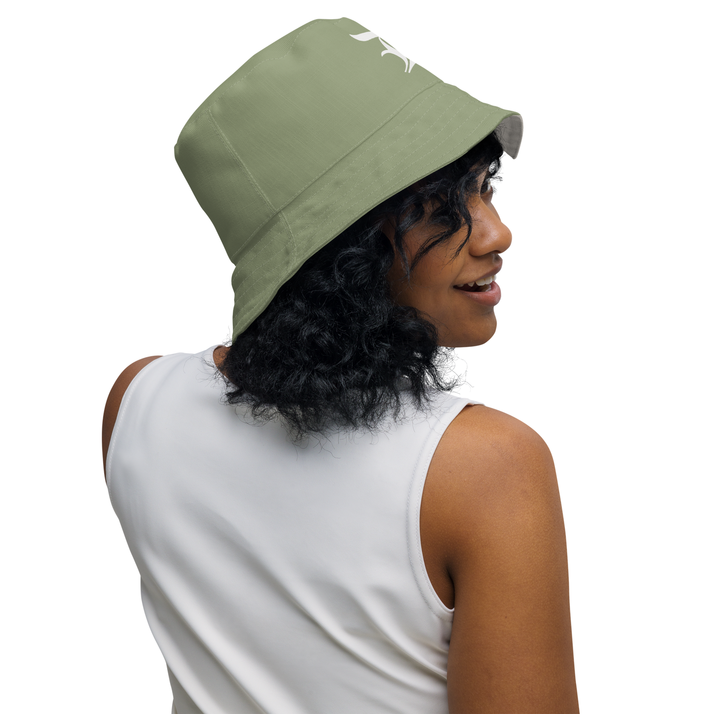 Detroit 'Old English D' Bucket Hat | Reversible - Beachgrass Green/Canvas Color