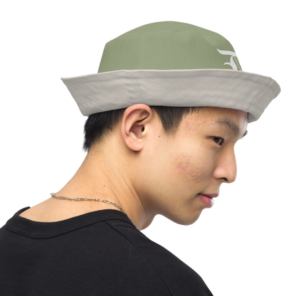 Detroit 'Old English D' Bucket Hat | Reversible - Beachgrass Green/Canvas Color