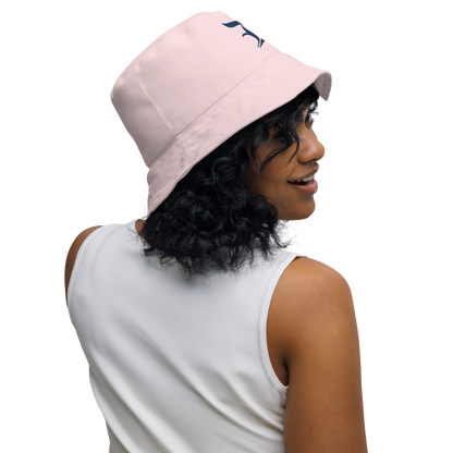 Detroit 'Old English D' Bucket Hat | Reversible - Pale Pink