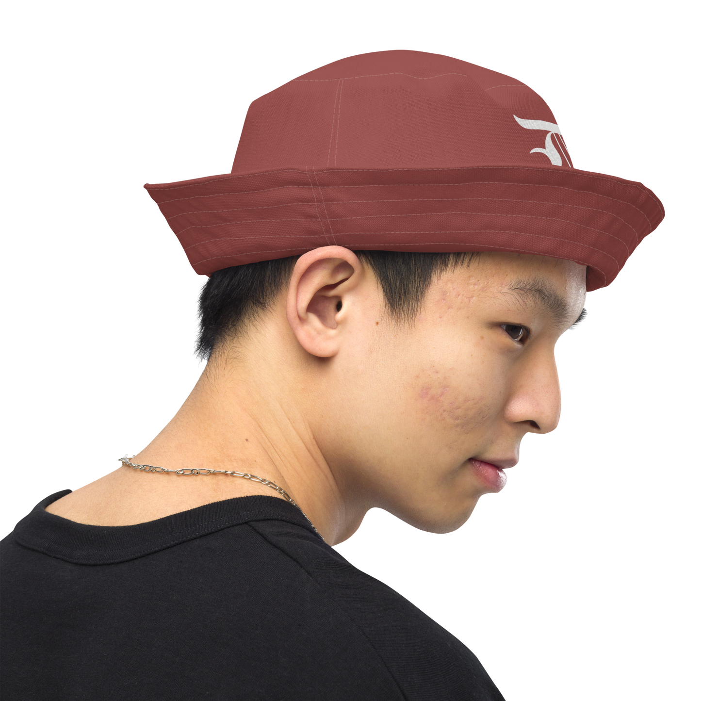 Detroit 'Old English D' Bucket Hat | Reversible - Ore Dock Red