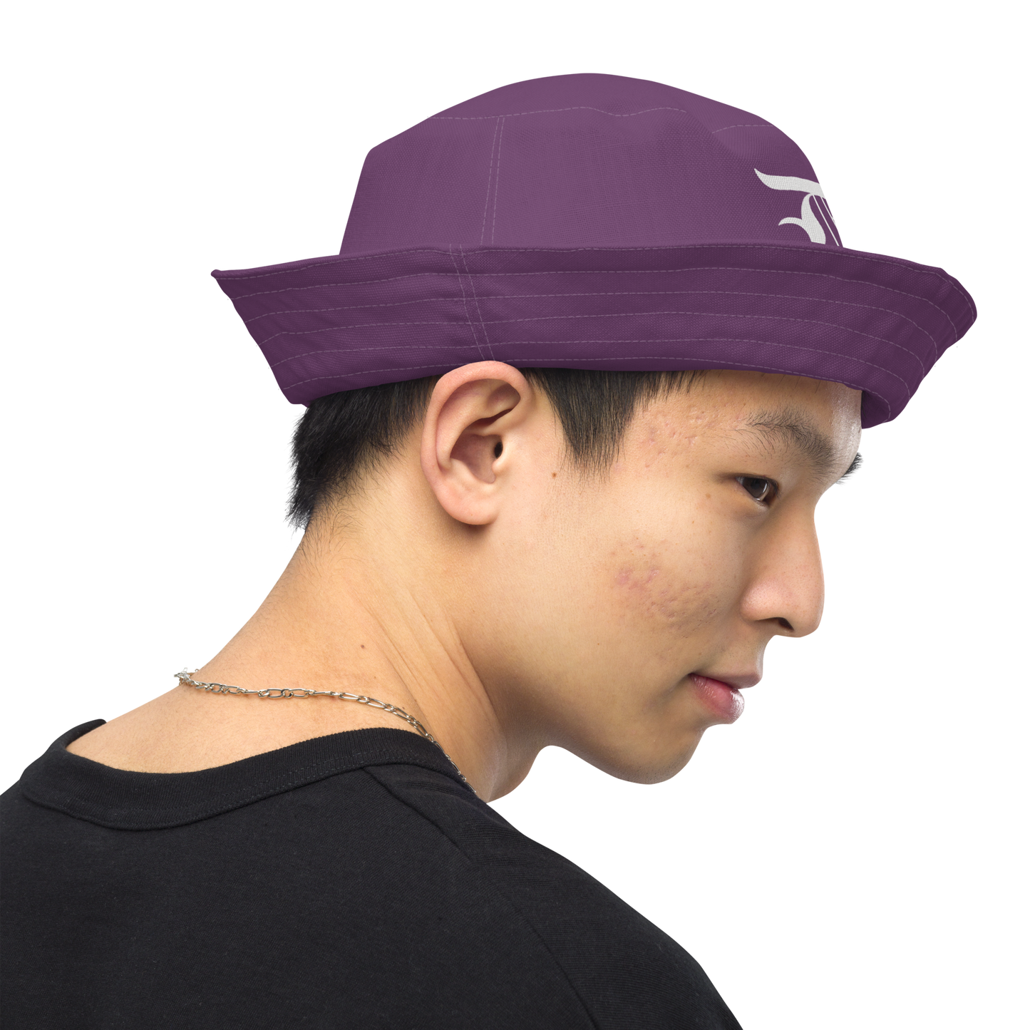 Detroit 'Old English D' Bucket Hat | Reversible - Plum