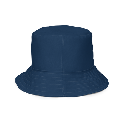 Detroit 'Old English D' Bucket Hat | Reversible - Navy