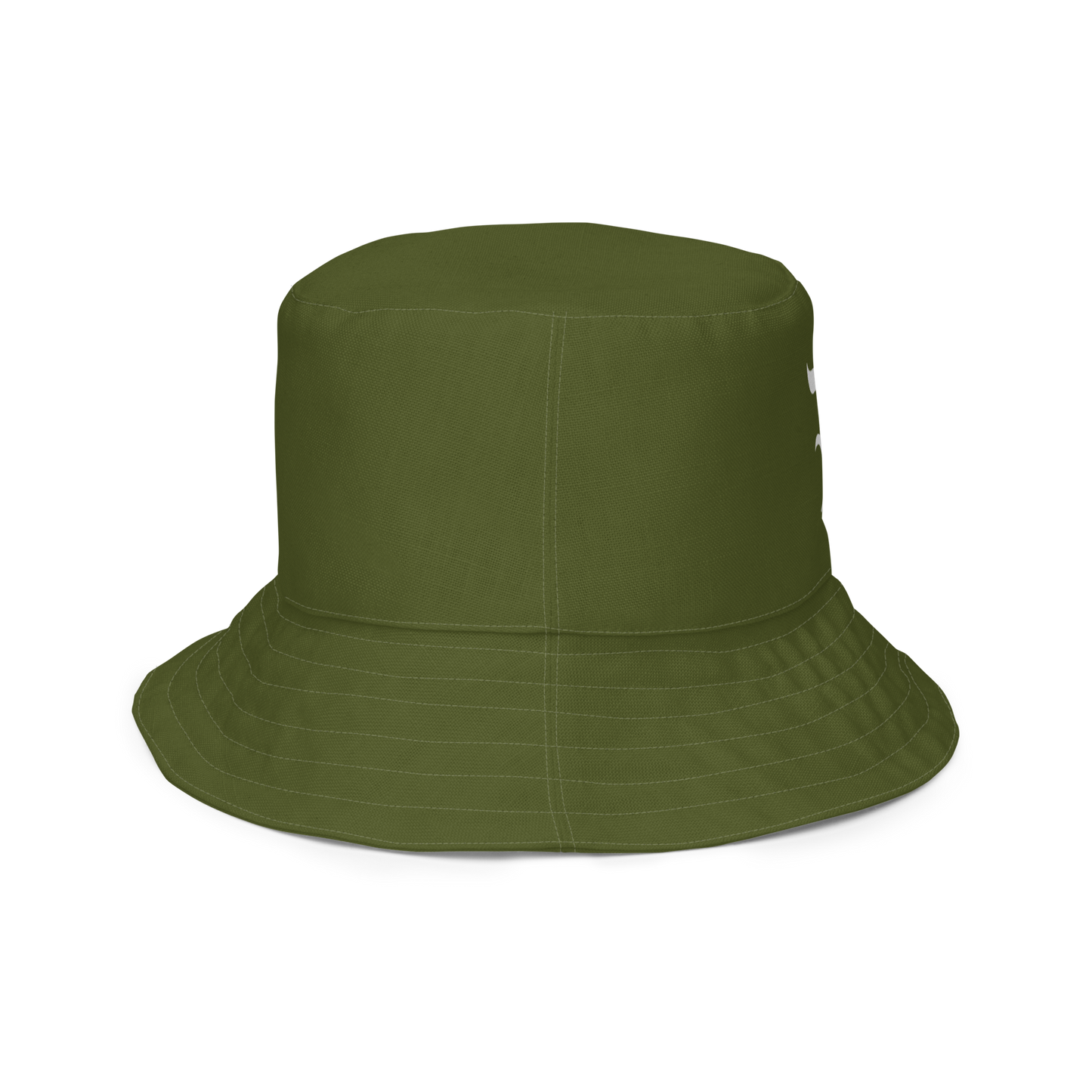 Detroit 'Old English D' Bucket Hat | Reversible - Army Green