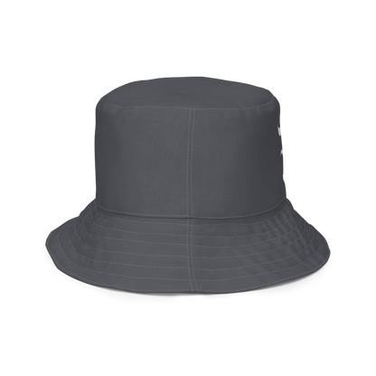 Detroit 'Old English D' Bucket Hat | Reversible - Iron Ore Grey