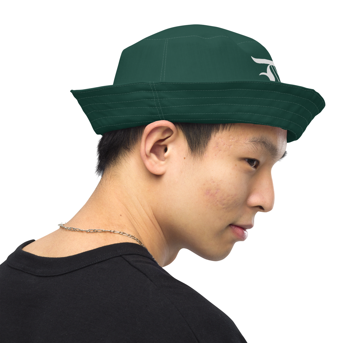 Detroit 'Old English D' Bucket Hat | Reversible - Laconic Green