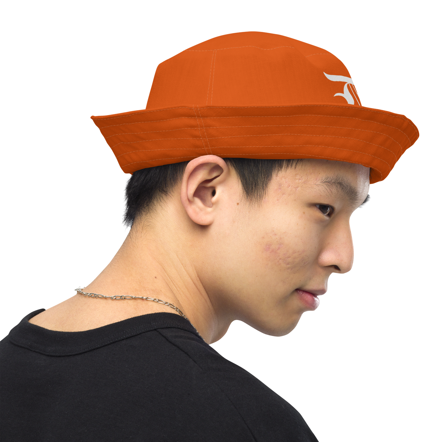 Detroit 'Old English D' Bucket Hat | Reversible - Maple Leaf Orange