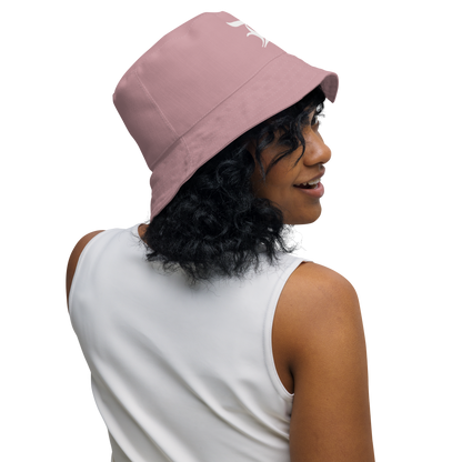 Detroit 'Old English D' Bucket Hat | Reversible - Cherry Blossom Pink