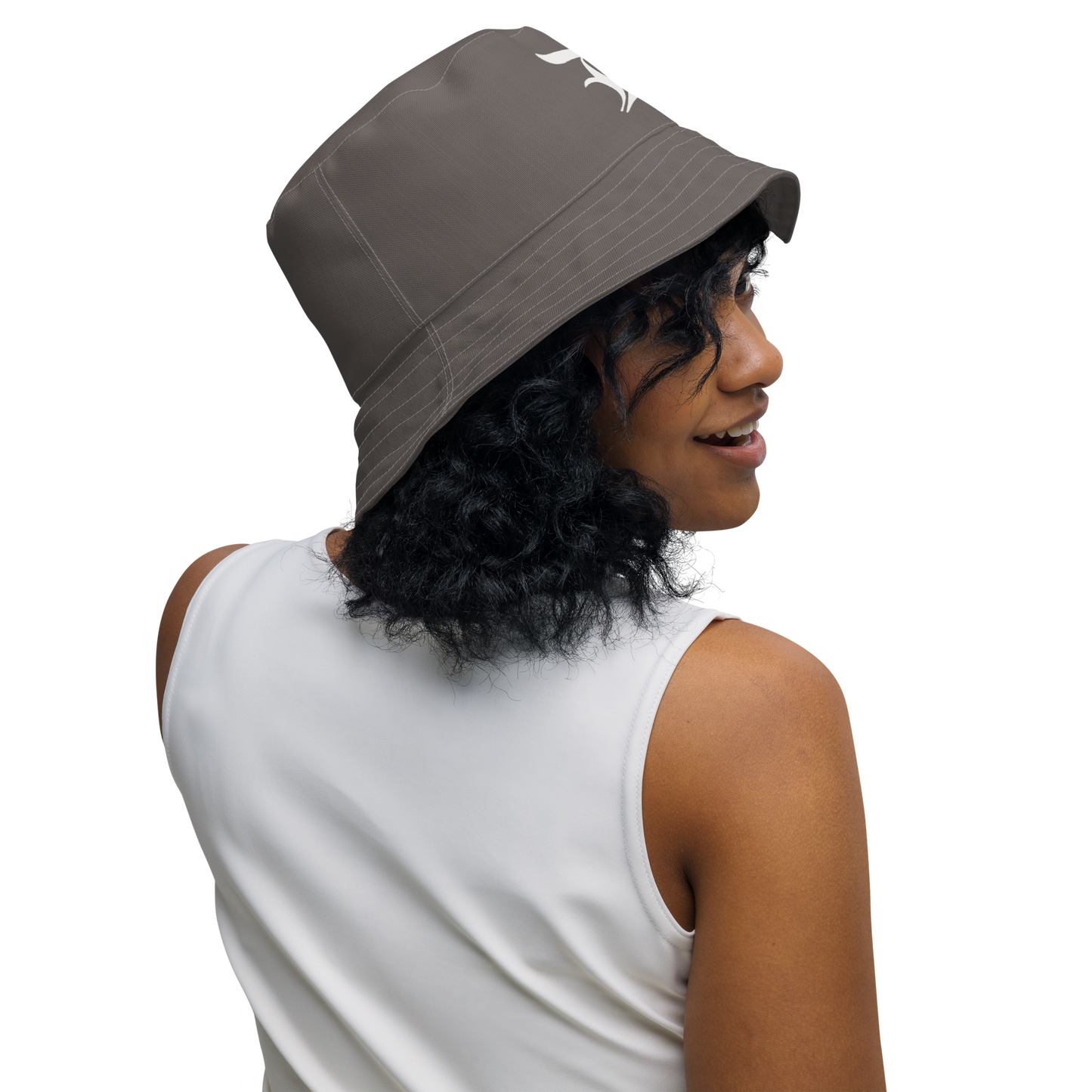 Detroit 'Old English D' Bucket Hat | Reversible - Warren Tank Grey