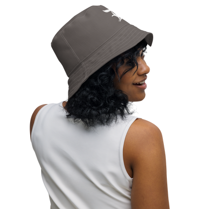 Detroit 'Old English D' Bucket Hat | Reversible - Warren Tank Grey