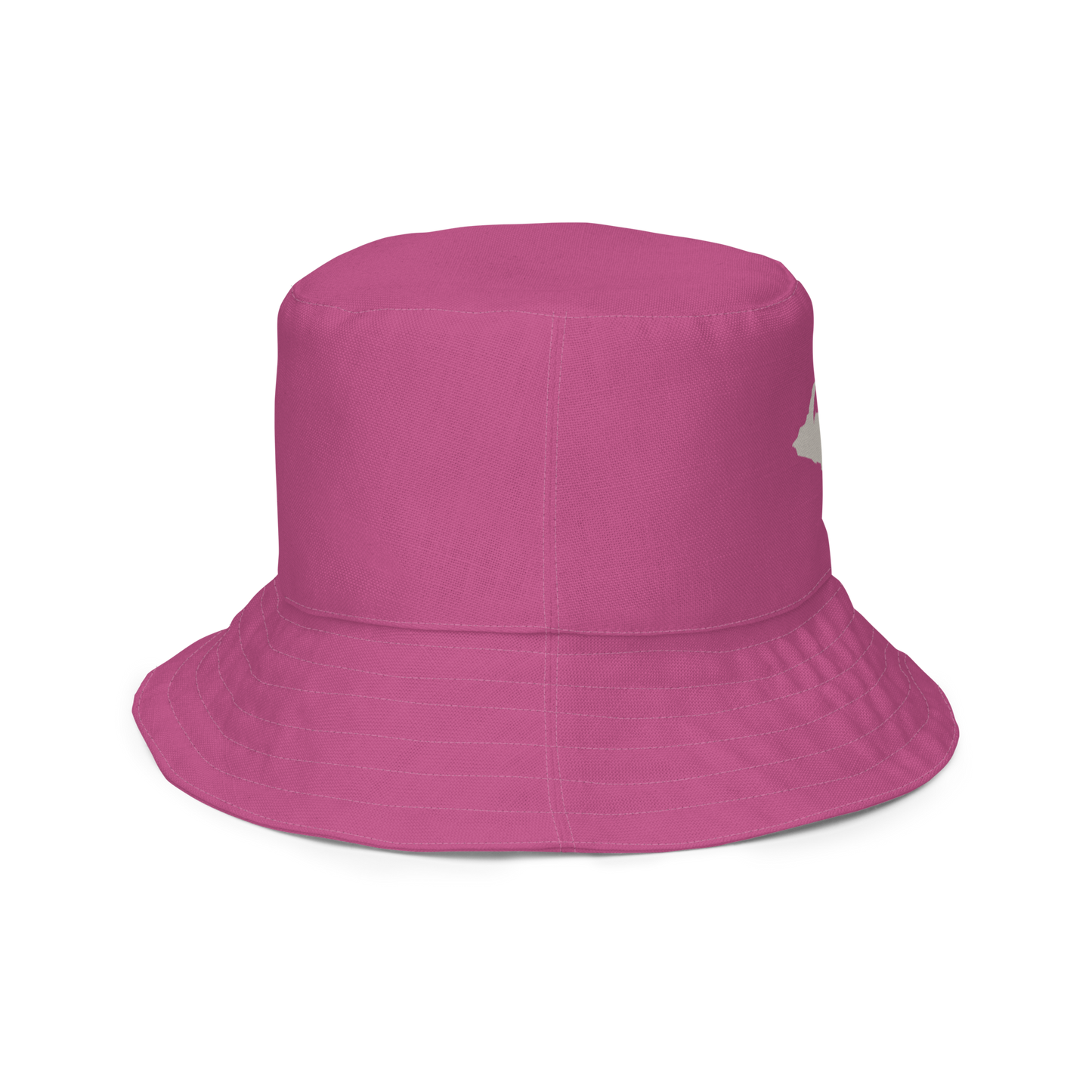 Michigan Upper Peninsula Bucket Hat | Reversible - Apple Blossom Pink/Canvas Color