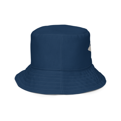 Michigan Upper Peninsula Bucket Hat | Reversible - Navy/Canvas Color